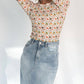 Recollection Brand - Frayed Hem Asymmetrical Stretch Denim Maxi Skirt