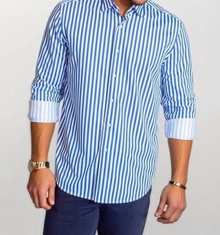 Buki - Camisa técnica de manga comprida listrada Go Big