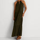Ralph Lauren - Ocelot-print Crinkle Georgette Halter Dress