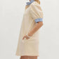 Entro - Ruffle Collared Mini Dress