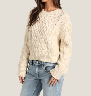 Dylan - Charlotte Cable Crew Sweater