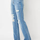 Judy Blue - High Waist Destroy Fray Hem Bootcut Jean