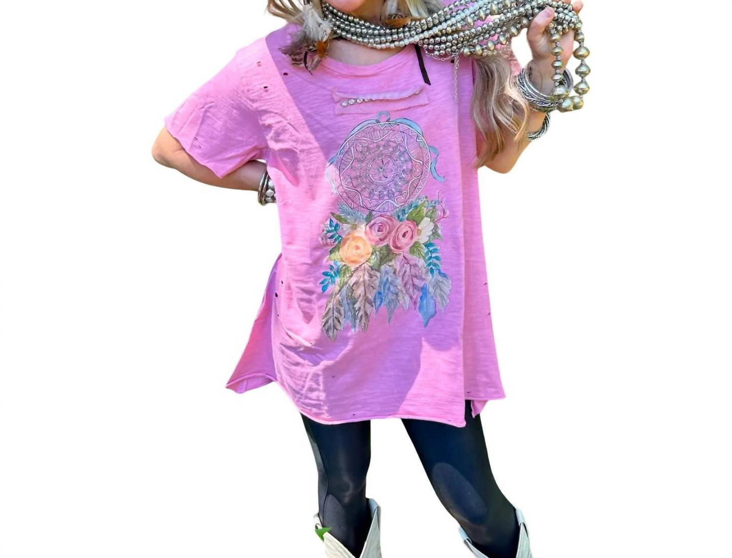 A Rare Bird - Dream Catcher Tattered Shirt