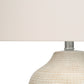 Contemporary 26"h Cream Ceramic Table Lamp with Ivory Shade