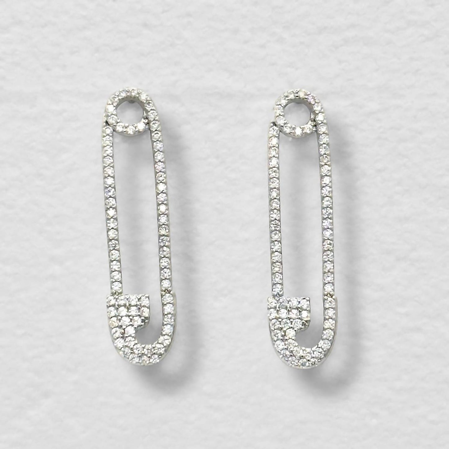 Jagged Halo Jewelry - Women's Safety Pin Earrings