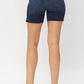 Judy Blue - Mid Length Cut Off Jean Shorts
