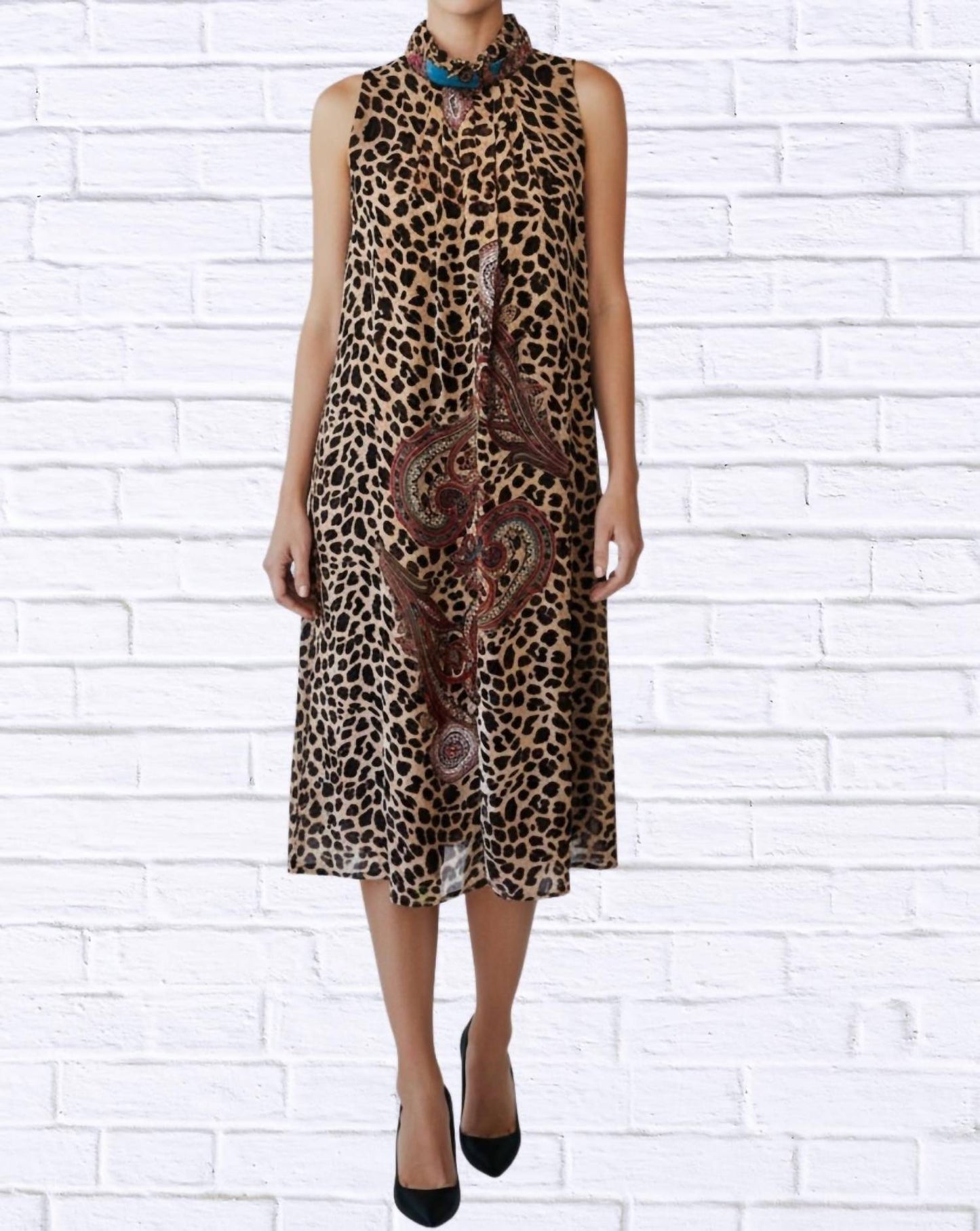 Diva Usa - Print Sleeveless Maxi Dress