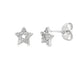 .05ct Diamond Earrings 14KT White Gold