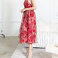 B.Right - Floral Organza Halter Midi Dress