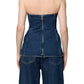 Agolde - Lara Sleeveless Denim Corset Top