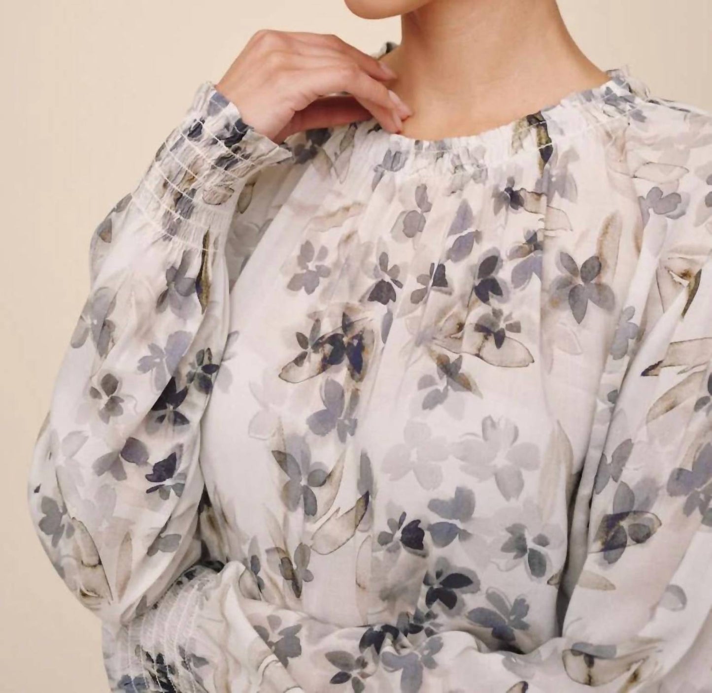 Bella Dahl - Elastic Shirred Blouse