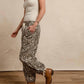 Bibi - Leopard Print Drawstring Pants