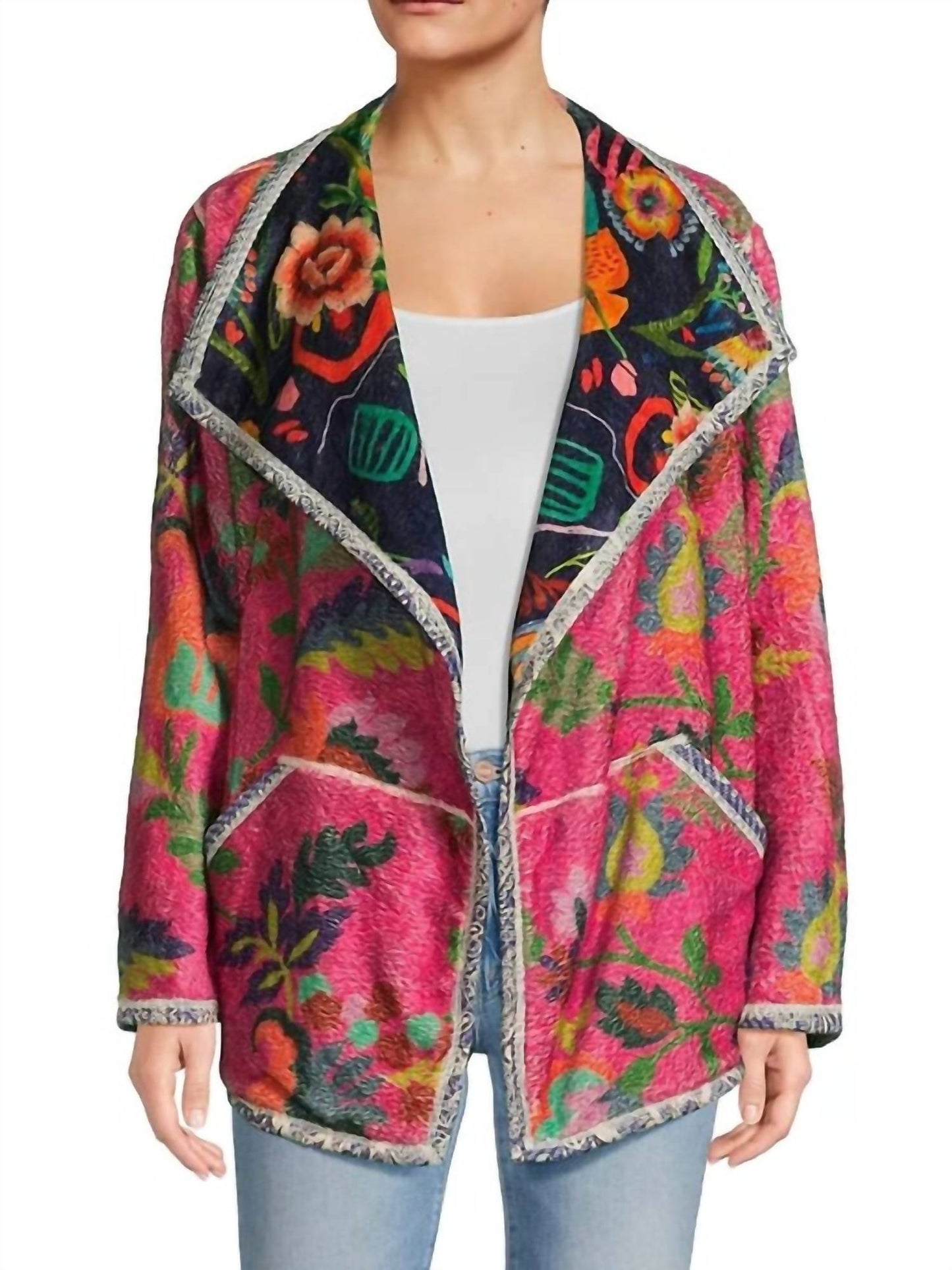 Johnny Was - JOAN WRAP BINDED SHERPA JACKET