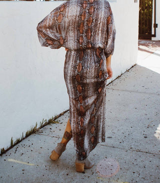 Buddylove - Vestido longo Jude manga comprida