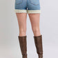 Judy Blue - High Waisted Tummy Control Shearling Cuff Shorts