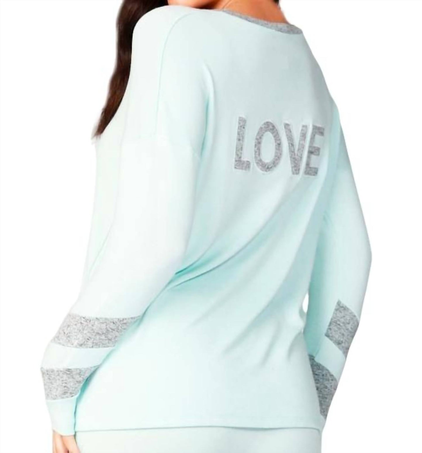 French Kyss - Long Sleeve Love V-Neck Top