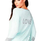 French Kyss - Long Sleeve Love V-Neck Top