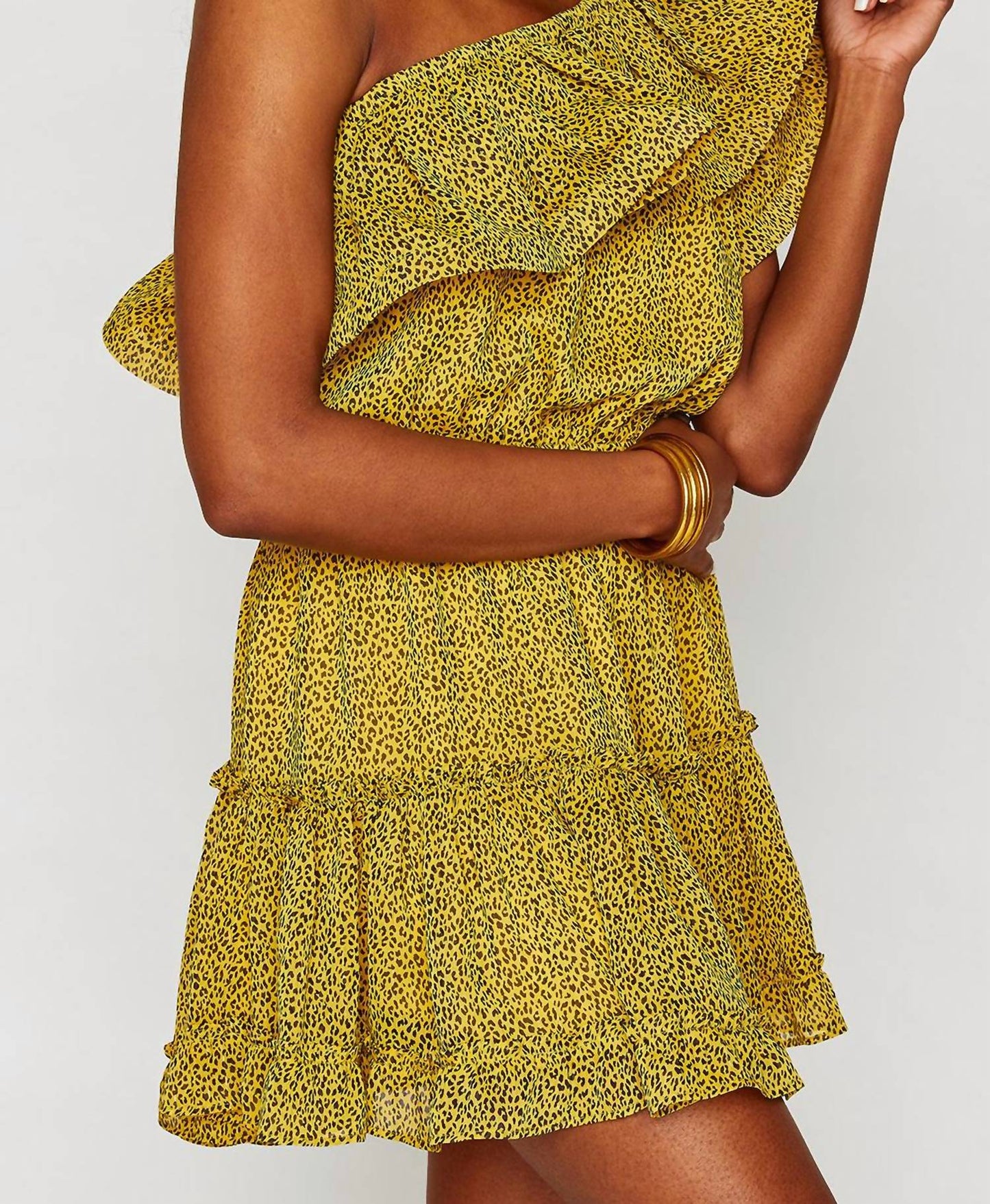 Buddylove - Sofia One Shoulder Ruffle Mini Dress