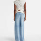 Ganni - Stretch Cotton Ruched Top
