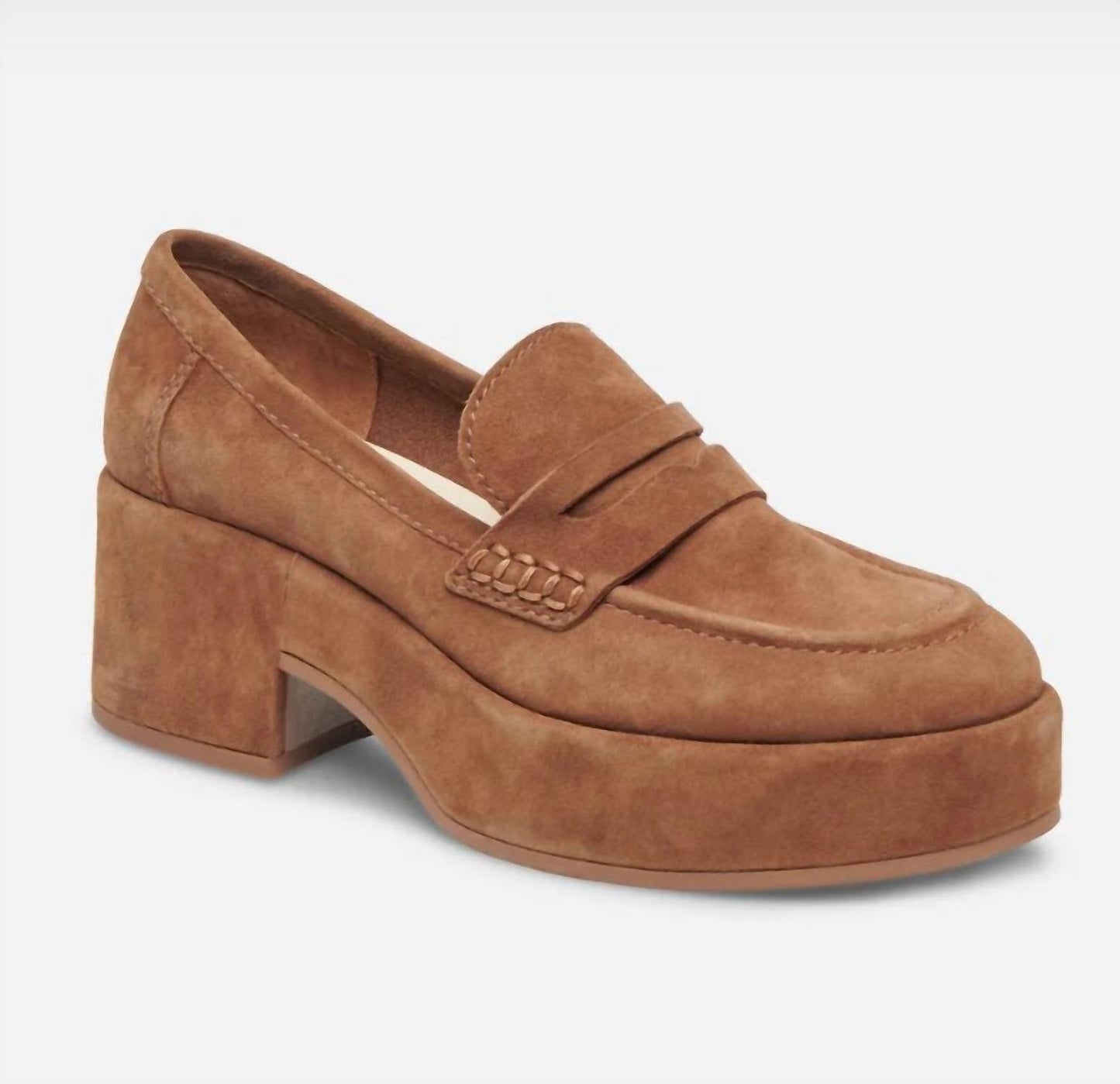 Dolce Vita - Yanni Suede Chestnut Loafers