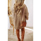 Aapparella - Oversized Cable Knit Sweater Dress