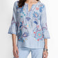 Johnny Was - Embroidered Ruffle Sleeve Blouse