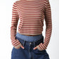 Olivaceous - Maya Striped Crew Neck Sweater