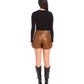 Fifteen Twenty - Modern Faux Leather High Waist Shorts