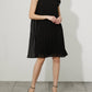 Joseph Ribkoff - Rosette Sleeveless Multi Pleat Dress