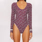 Free People - Women's Long Sleeve Ditsy Floral Sugar Dreams Bodysuit