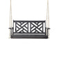 Alejandro Acacia Wood Porch Swing with Slat Panel Seating