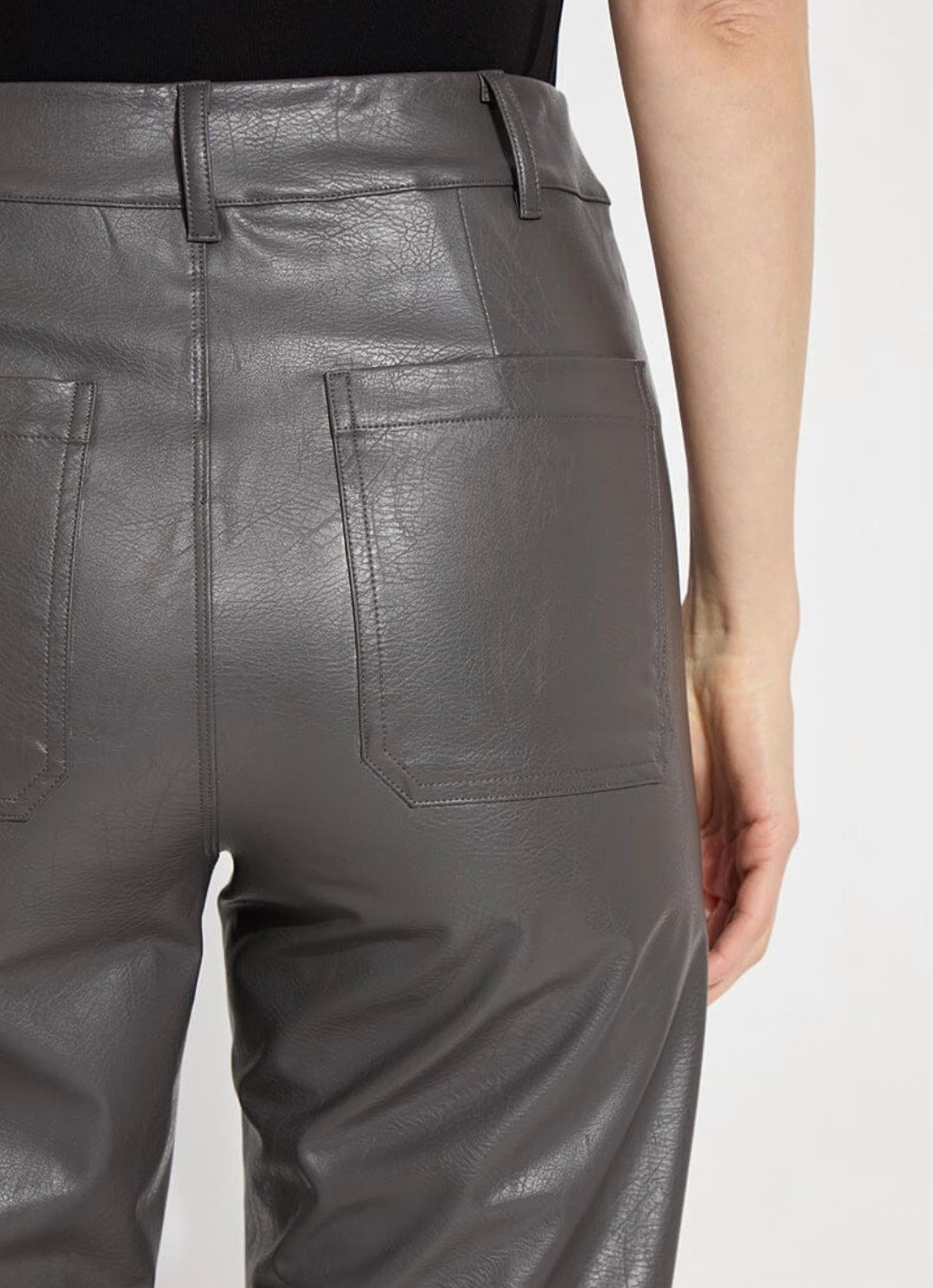 Lysse - Vegan Leather Wide Leg Pants