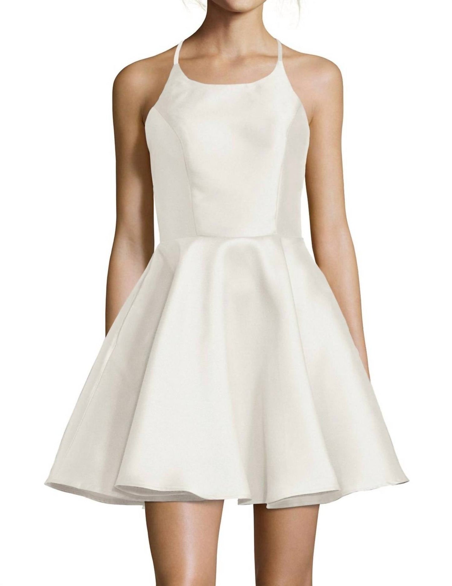 Alyce Paris - Classic Halter Mini Dress