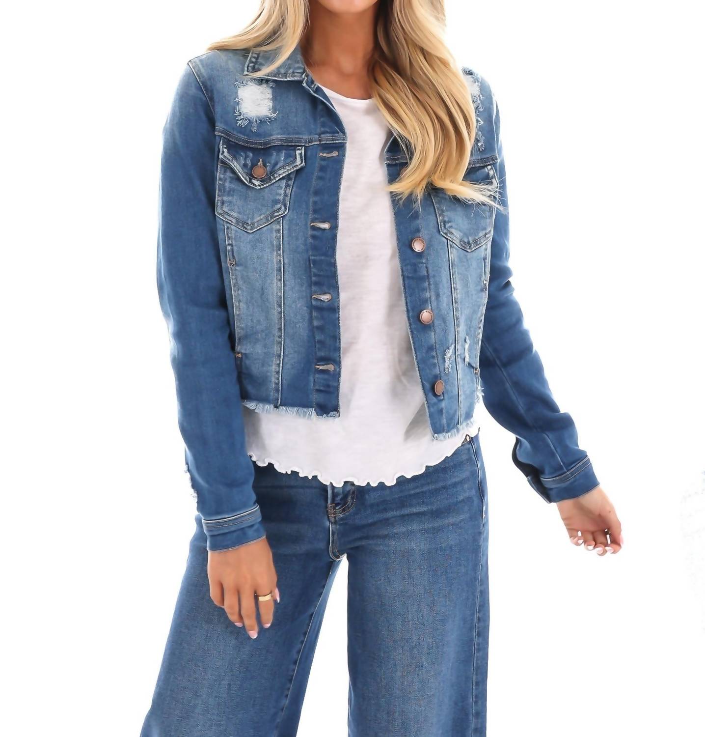 Risen - Drift Distressed Denim Jacket