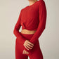 Beyond Yoga - Featherweight Center Stage Cropped Long Sleeve Pullover Tee Top