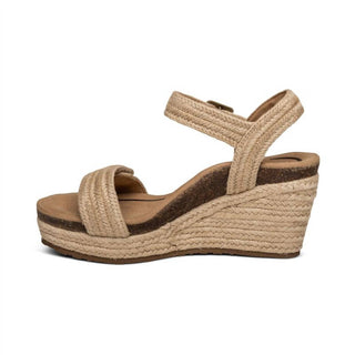 Aetrex - SANDÁLIA DE CUNHA ESPADRILLE COM TIRA QUARTER SYDNEY