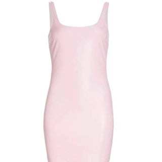 Amanda Uprichard - Vestido curto sem mangas Margot em couro sintético