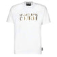 Versace - Camiseta Masculina com Logotipo Metálico Couture