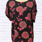 Diva Usa - Floral Print Short Sleeve Blouse