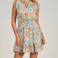 Elan - Smock Waist Print Dress