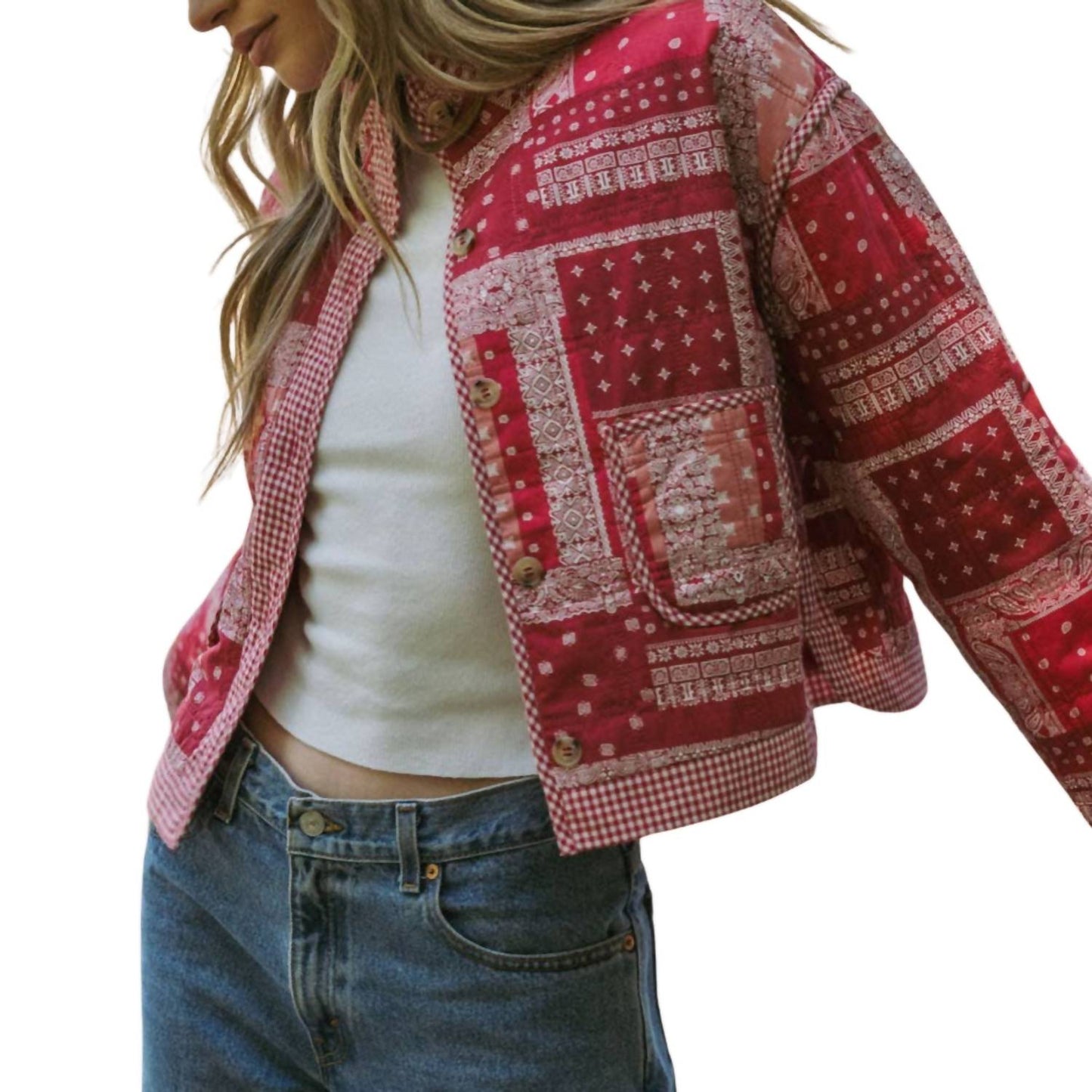 &Merci - Bandana Patchwork Quilted Jacket