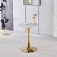 Square Tulip Dining Table For 2 - 4 People - Golden / White