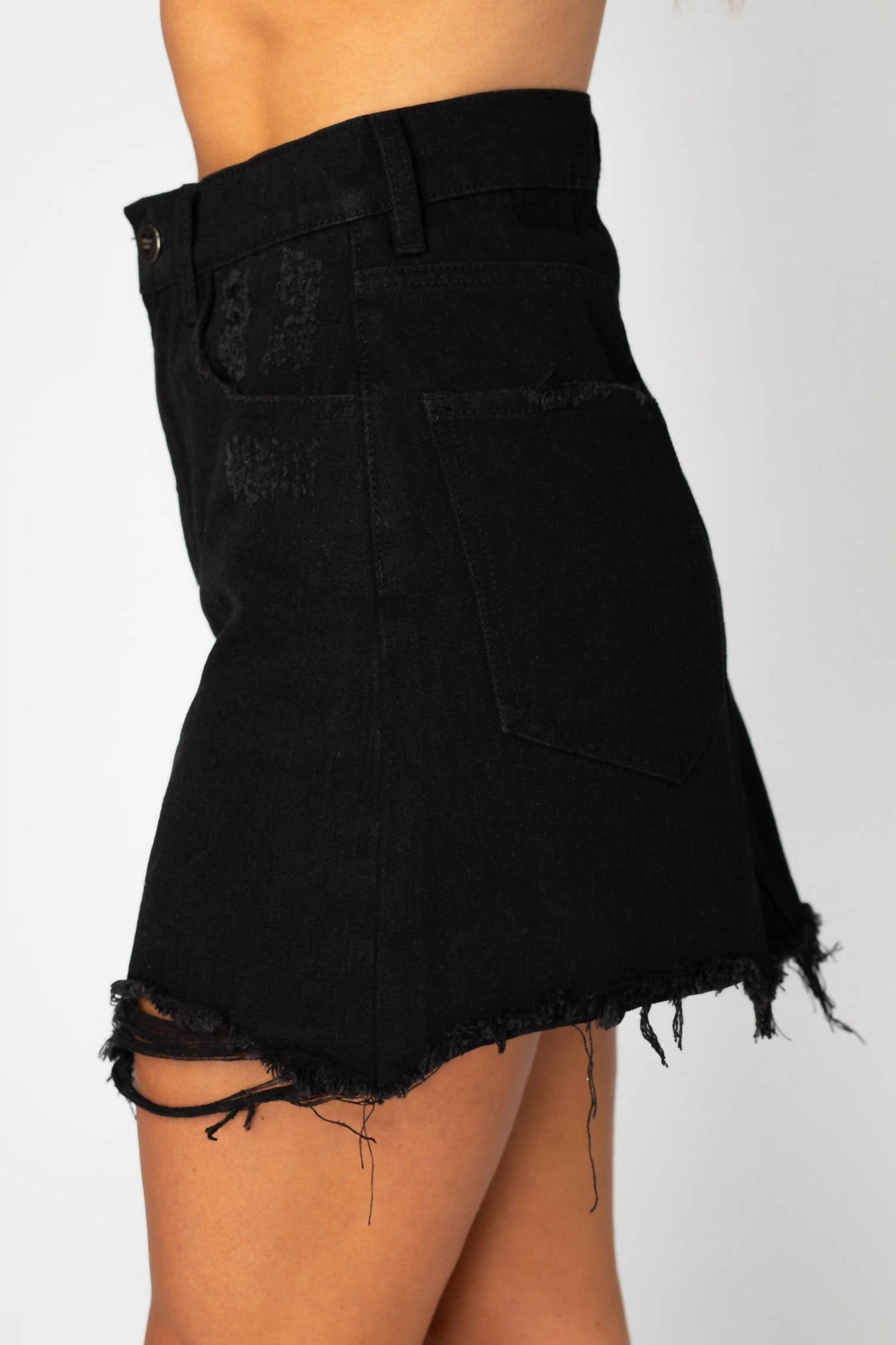 Buddylove - Sharon Distressed Mini Skirt