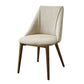 Willene Polished Microfiber Side Chair (Set of 2) - Beige
