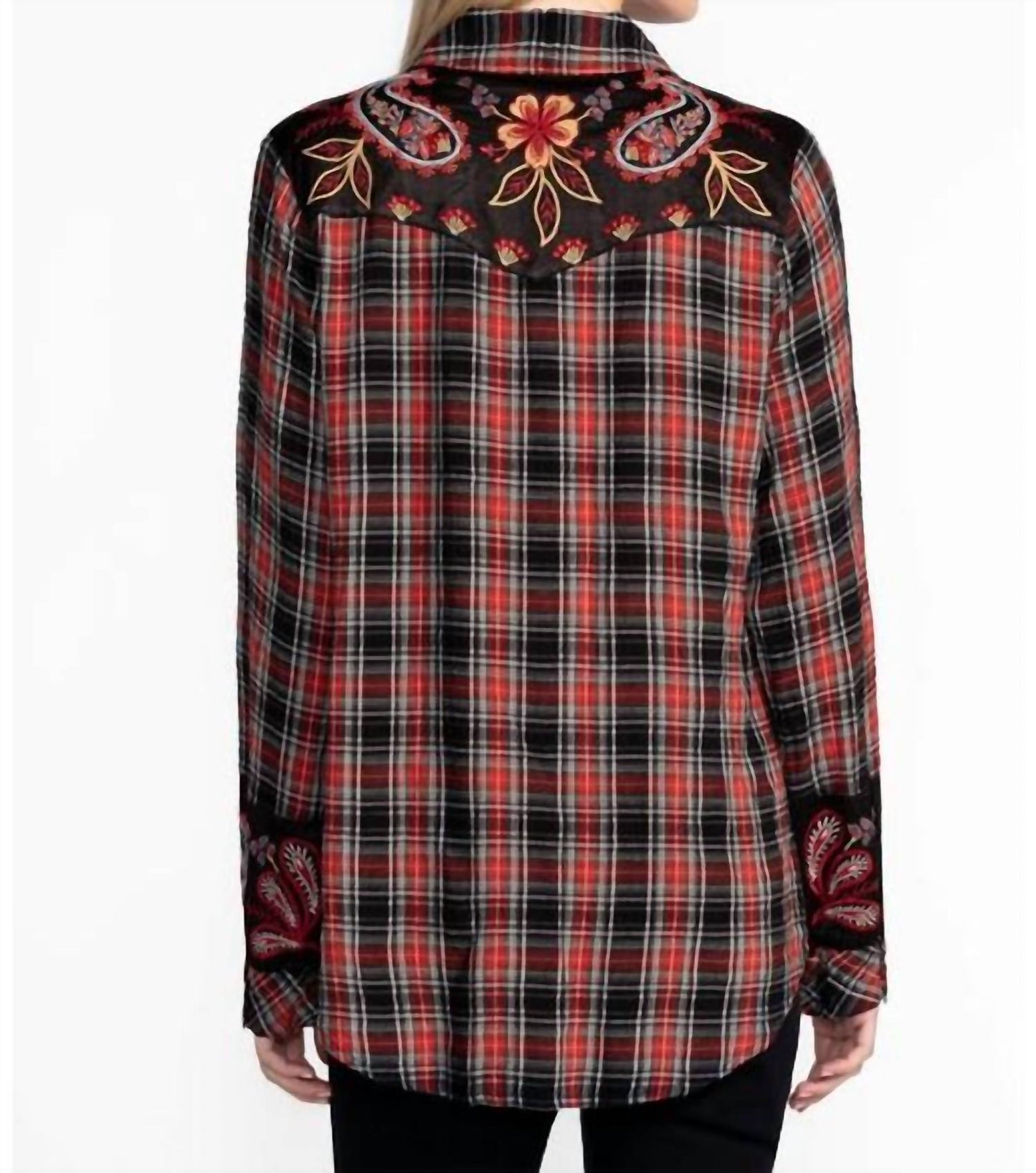 Johnny Was - PUFF SLEEVE WESTERN SHIRT