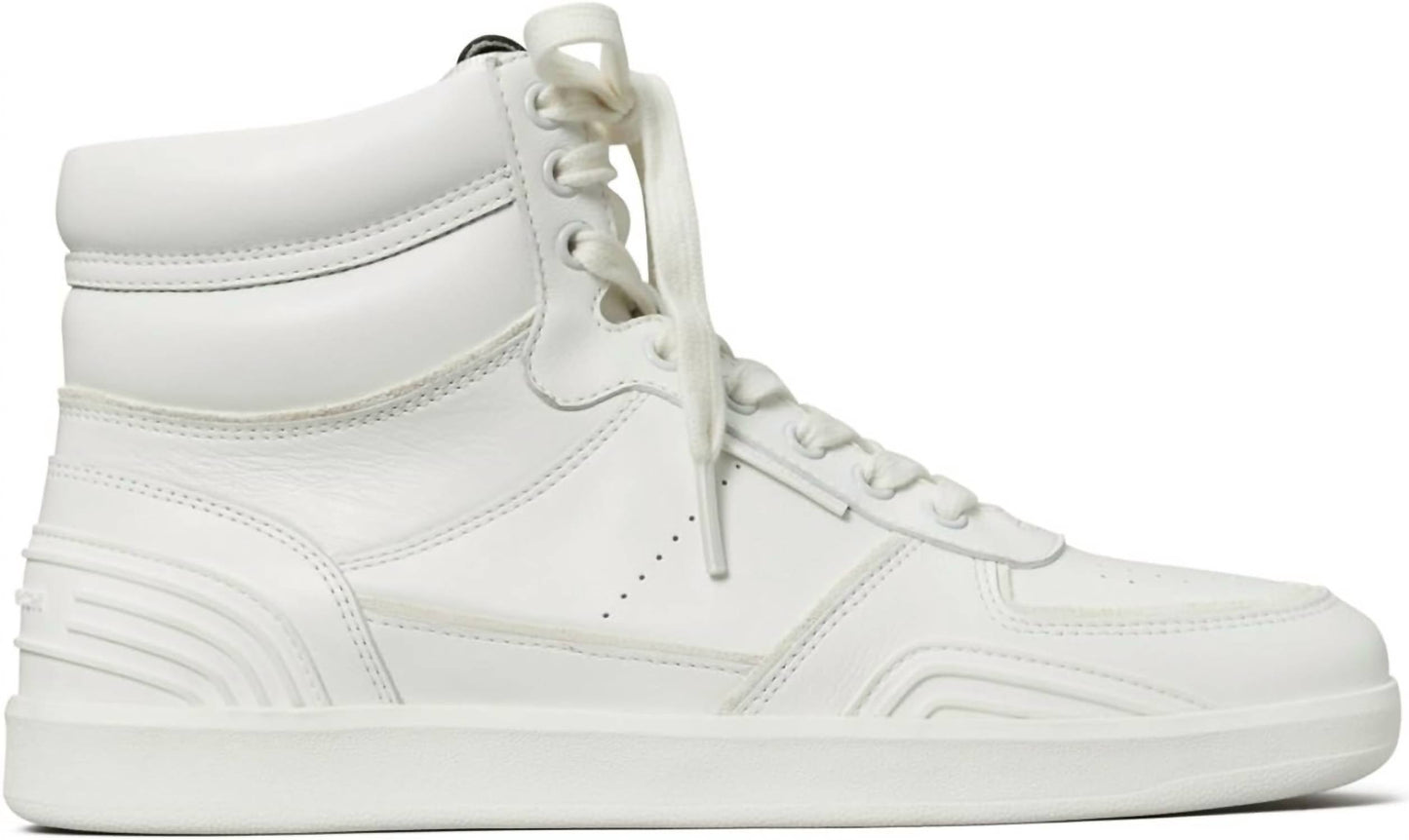 Tory Burch - Women's Clover Court High Purity Bianco High Top Sneakers