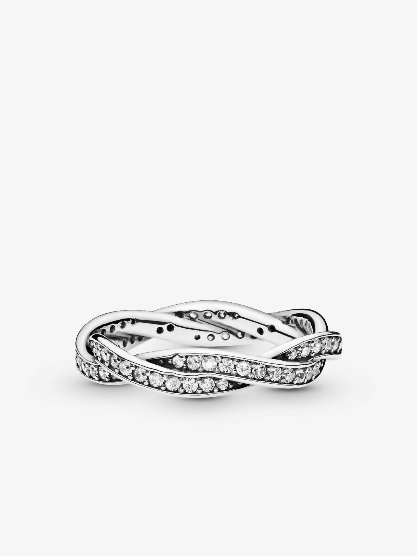 Pandora - Women's Sparkling Twisted Lines Ring