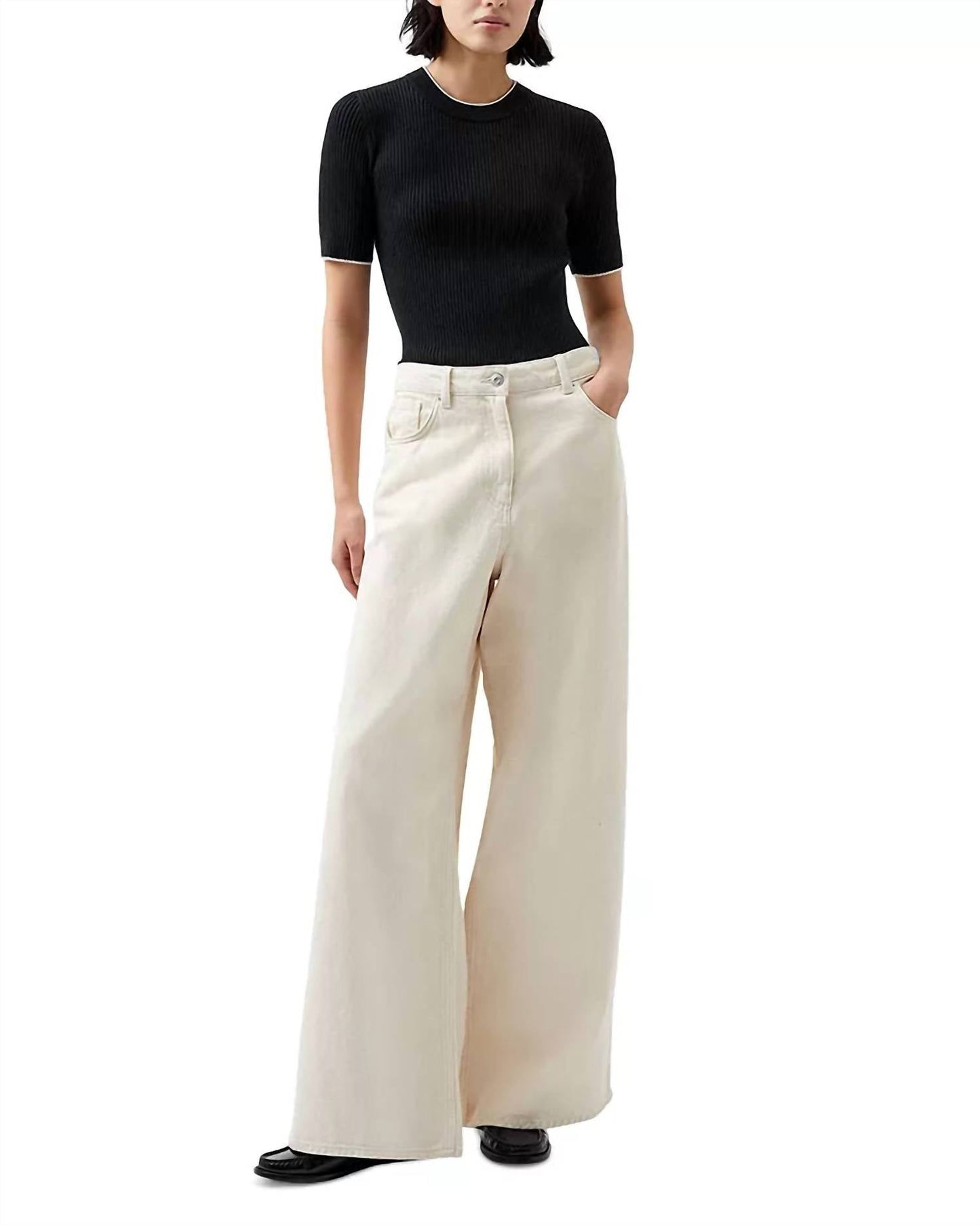 French Connection - Mozza Short Sleeve Sweater