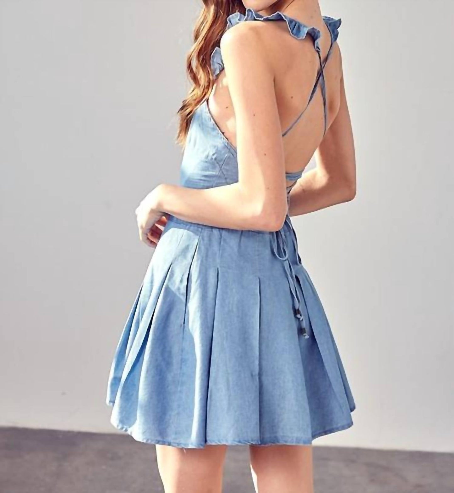 Do+Be - A-line Open Back Dress