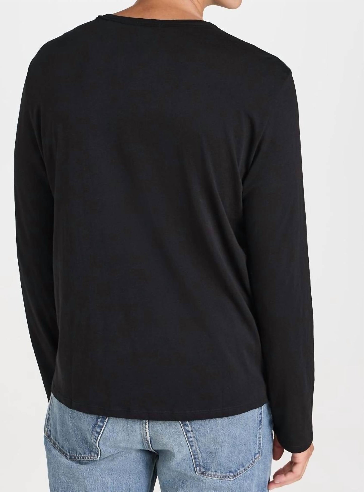 Atm - Classic Jersey Long Sleeve Henley Top